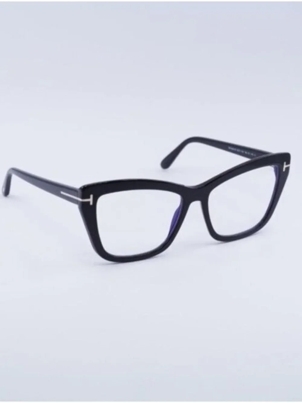 Tom Ford FT5826-B 001 Eyeglasses Black 55mm Cat Eye Frame
